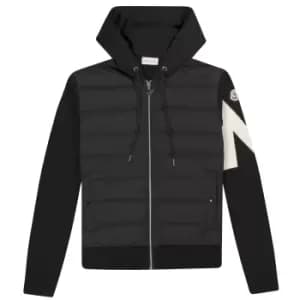 Moncler Down Front Full Zip Cardigan Black