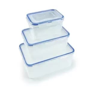 Lock N Lock 3 Piece Rectangular Set Clear