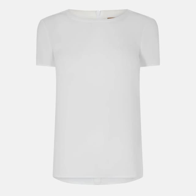 Boss Womens Ilyna T-Shirt Open White female 4 (XXS)