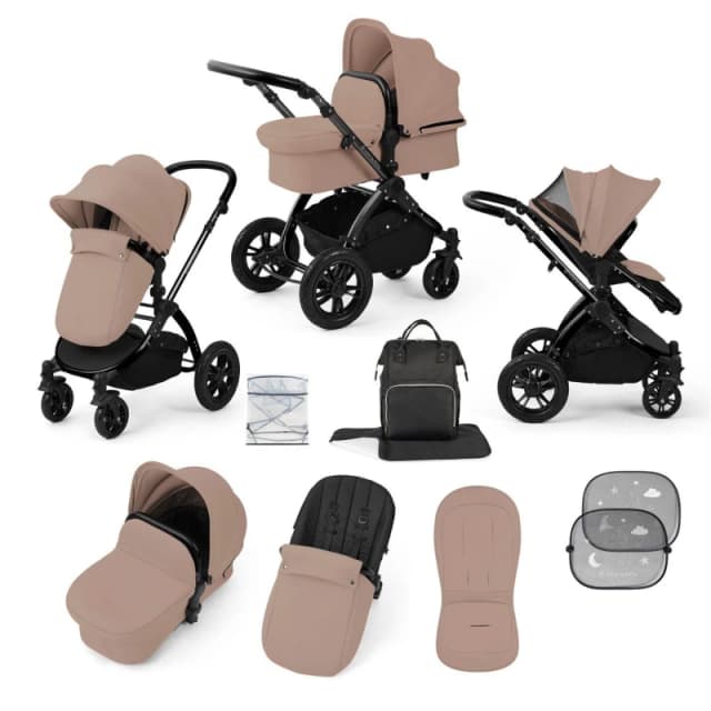 Ickle Bubba STOMP LUXE 12 PIECE TS WITH I-SIZE NIMBUS CAR SE Travel Systems one Black / Desert / Black 39179676055