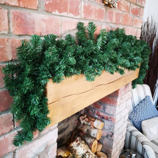Samuel Alexander 1.8M Plain Green Imperial Pine Christmas Swag Garland Decoration