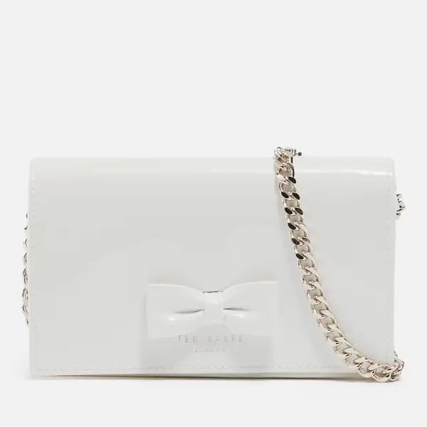 Ted Baker Baetiy Bow Leather Bag Cream female 274040