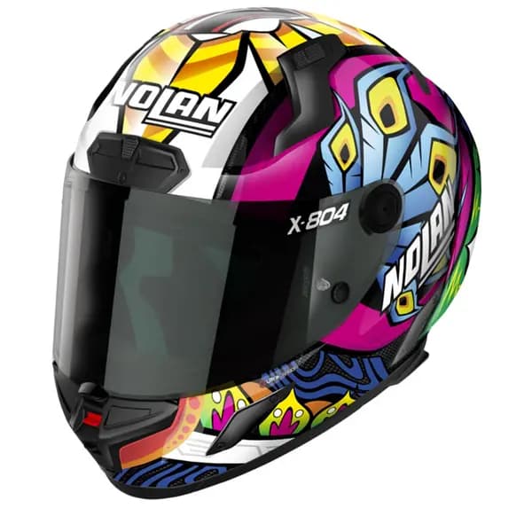 Nolan X-804 RS Ultra Carbon Davies 027 Multicolor Replica Full Face Helmet Size XL