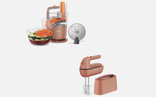 Kenwood Go Food Processor & Hand Mixer Storm Clay Red
