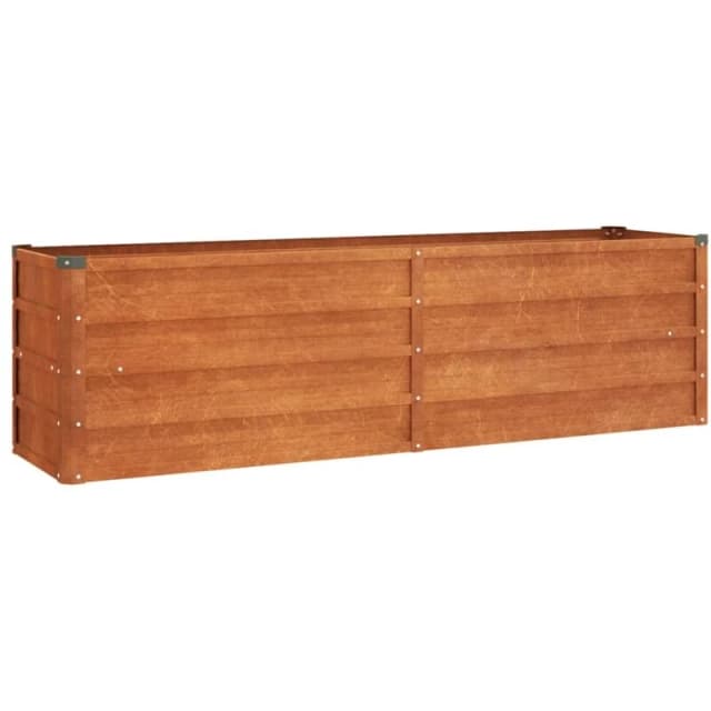 vidaXL Garden Raised Bed Rusty 160x40x45cm Corten Steel, Brown 151952