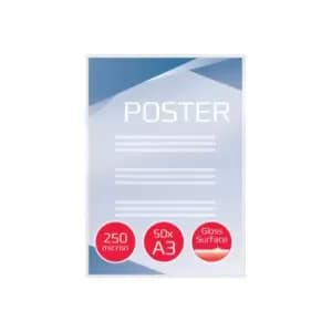 GBC Document Pouch Gloss A3 250 micron Clear 50