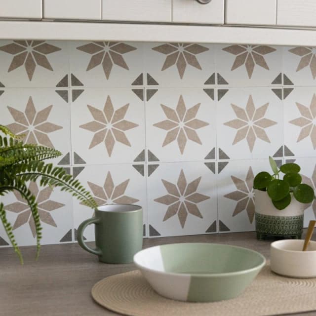 D C Fix Self Adhesive Vinyl Wall Tiles Alia Natural Natural unisex 0.42 SQM