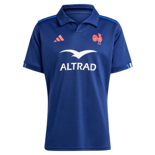 adidas France Rugby Sevens Shirt 2024 Adults - Blue Blue S