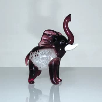 Objets d'Art Miniature Glass Ornament - Elephant