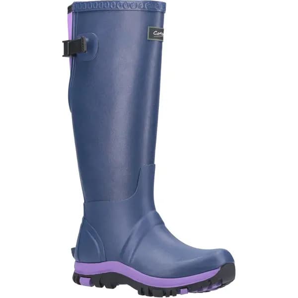 Cotswold Womens Realm Tall Wellies Wellington Boots - UK 3 Blue female GDE2710BLU3