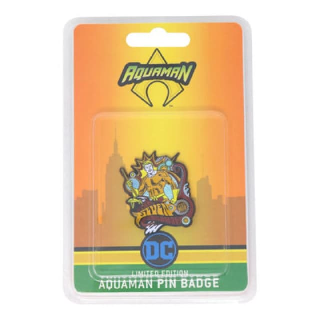 Aquaman Limited Edition Pin Badge Yellow unisex