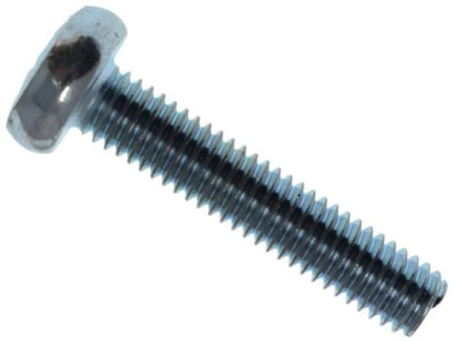 Metalmate Memmspan0630 Machine Screw Pozi Compatible Pan Head Zp M6 X 30mm Box 25 Memmspan0630