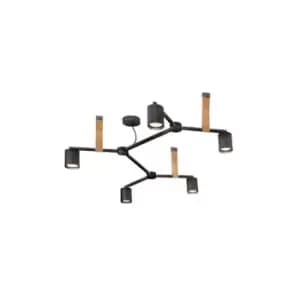 Radovis Ceiling Light 5x GU10 Max 25W Black Rusty