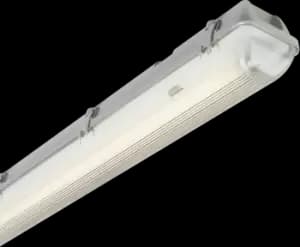 4ft Single HF Non-Corrosive Fluorescent Fitting with Emergency 230V IP65 1x36W