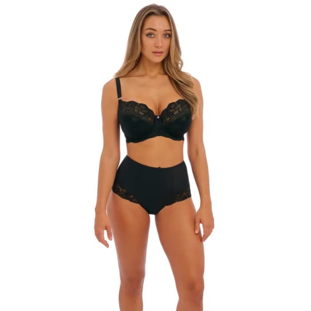 Fantasie Womens Reflect High Waist Brief in Black Size: 18 Black Female 18