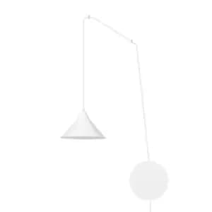 Abramo White Pendant Ceiling Light 1x E27