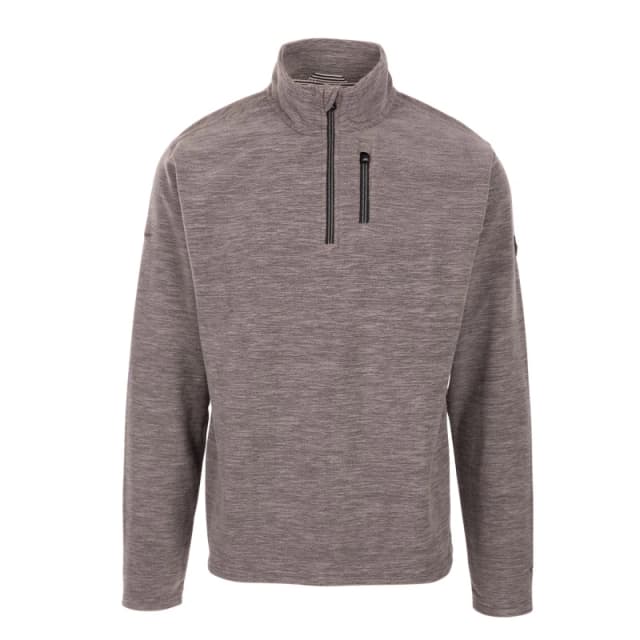 Trespass Trespass Men Farnworth AT100 Fleece Top in Grey Size: Medium Grey M Male 5063574220347