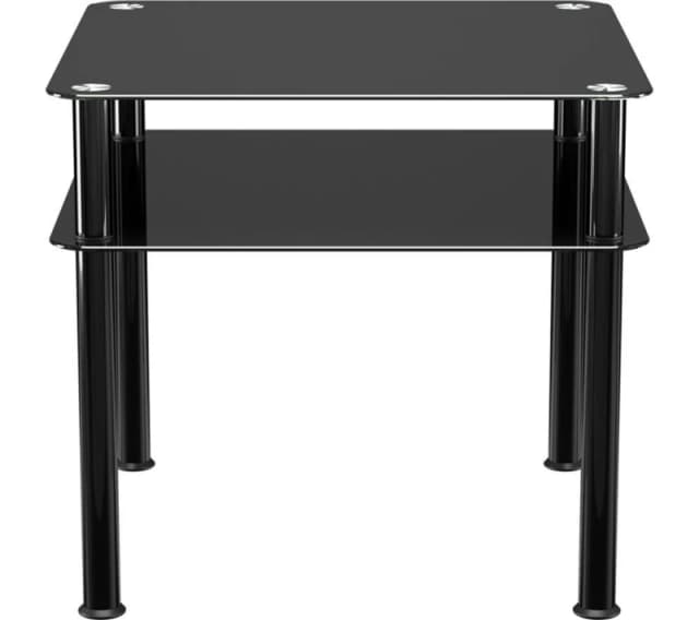 AVF SDCT6060BB Coffee Table - Black Glass 5014117972971