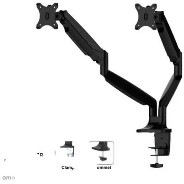 Neomounts NM-D750DBLACK 2x Monitor desk mount 25,4cm (10) - 81,3cm (32) Tiltable, Swivelling