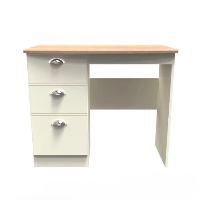 Albert Vanity In Cream Ash & Oak (Ready Assembled)