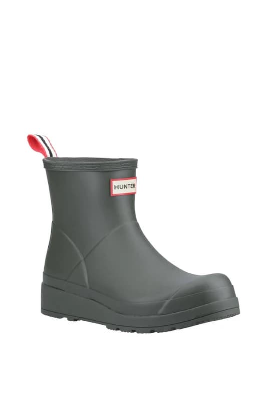 Hunter Womens Play Short Boot in Dark Olive Size: 5 Dark Olive Female 5