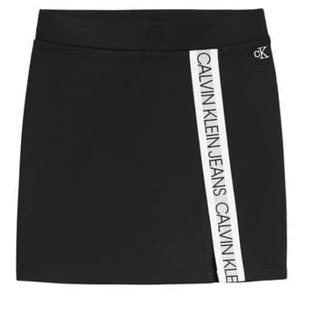 Calvin Klein Jeans LOGO TAPE PUNTO SKIRT Girls Black