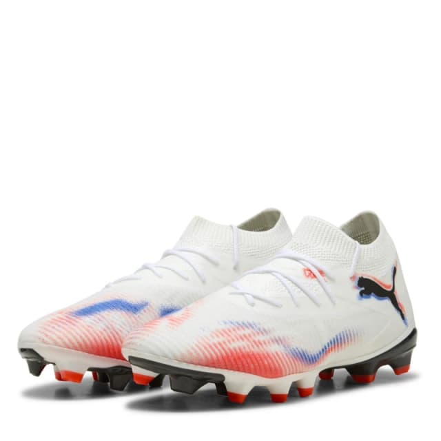 Puma FUTURE 8 MATCH Womens Artificial Ground Football Boots White/Black/Red female 4 (37)