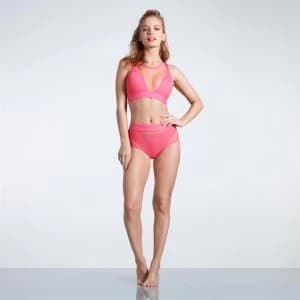 USA Pro Hi Mesh Bikini Bottoms Ladies - Coral
