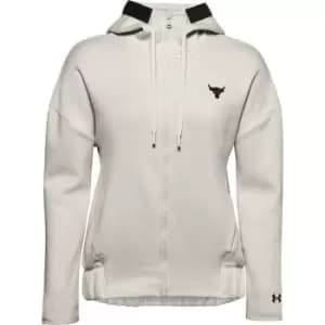Under Armour Project Rock Zip Jacket Womens - White
