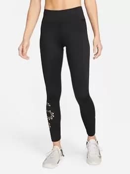 Nike Pro Legging - Black/White, Size XS, Women