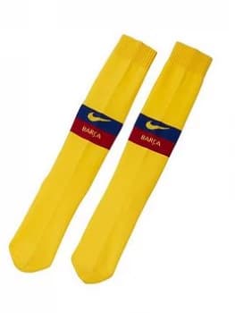 Nike Kids Barcelona 19/20 Away Socks - Yellow