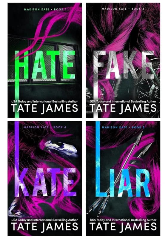 Madison Kate Series Collection Tate James Hate Liar Fake Kate Dark Psychological Mystery Thriller Tate James Books