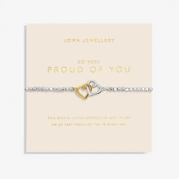 Forever Yours So Very Proud Of You Silver Gold Plated 17.5cm Bracelet 6879