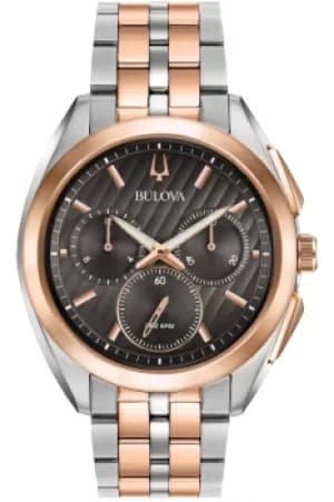 Mens Bulova Progressive Dress CURV Chronograph Watch 98A160