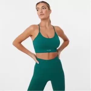 USA Pro Seamless Ribbed Sports Bra - Green