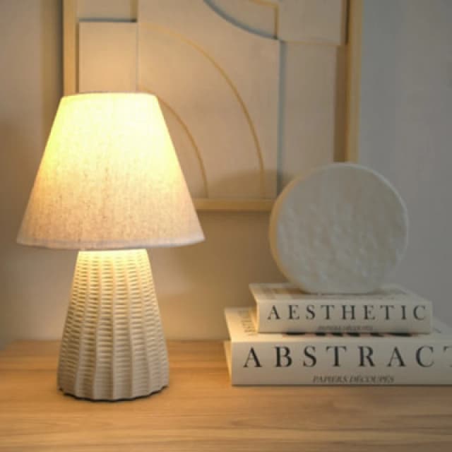 White Ceramic Table Lamp