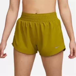 Nike Dri-FIT One Womens Mid-Rise 3 Brief-Lined Shorts - Green