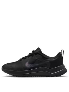 Nike Junior Downshifter 12 - Black/Grey, Size 4