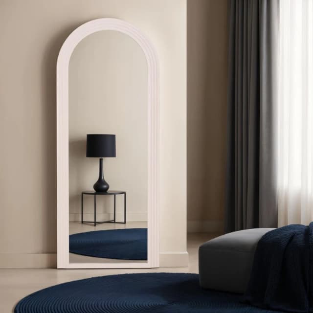 Home Garden Direct PO Large Arch Floor Mirror Standing Mirror 70x170cm in Taupe Size: 70x170cm Taupe Unisex 70x170 cm