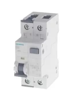 Siemens RCBO - 2P, 10 kA, 35 kA Breaking Capacity, 30mA Trip Sensitivity, 5SU1 Series