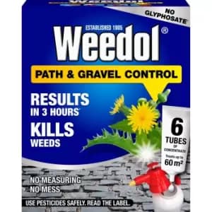 Weedol Path and Gravel Concentrated Weed Killer 6 Tube - Garden & Outdoor