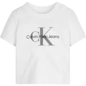 Calvin Klein Jeans Monogram Ss T-Shirt - White