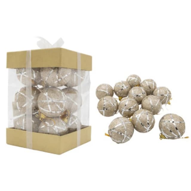 Shatchi Christmas Hanging Baubles Soft Foam Glittered Shatterproof Pendant Ornaments Xmas Tree Table Decorations, Silver, 4cm Silver