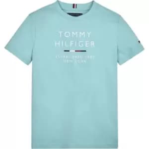 Tommy Hilfiger TH LOGO TEE S/S - Blue