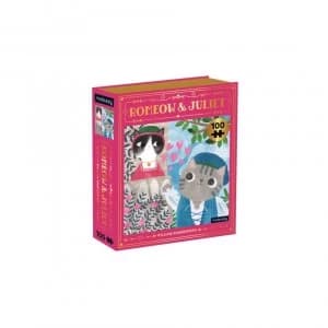 Romeow & Juliet Bookish Cats 100 Piece Puzzle by Mudpuppy