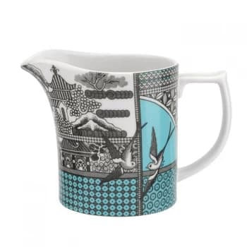 Spode PW Willow Milk Jug - Teal