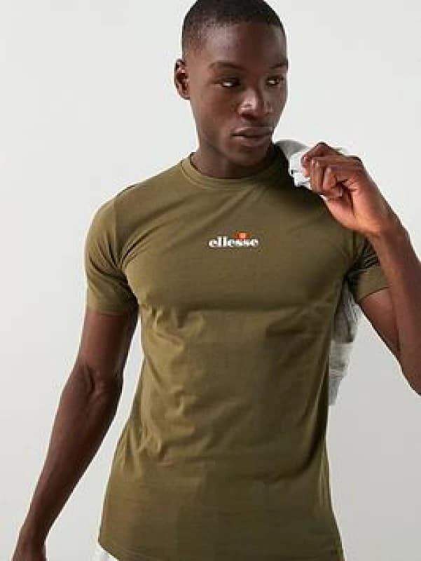 Ellesse Mens Ollio 2 Tee in Khaki Size: Large Khaki Male L