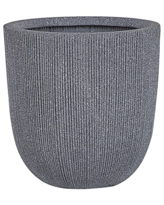 Beliani Plant Pot Chios 44cm Grey