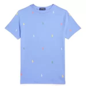 Polo Ralph Lauren Junior All-Over Print T-Shirt - Blue