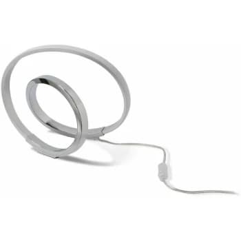 Infinity Table Lamp 12W LED 3000K, 1000lm, silver / polished chrome / arylic white